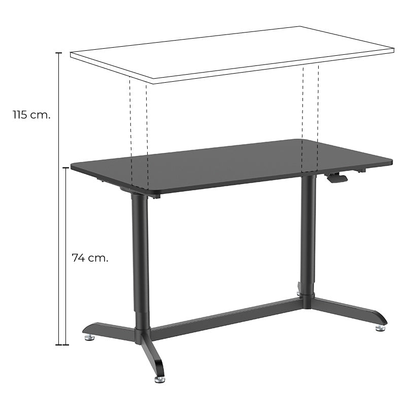 Mesa de Trabajo Escritorio Black RB